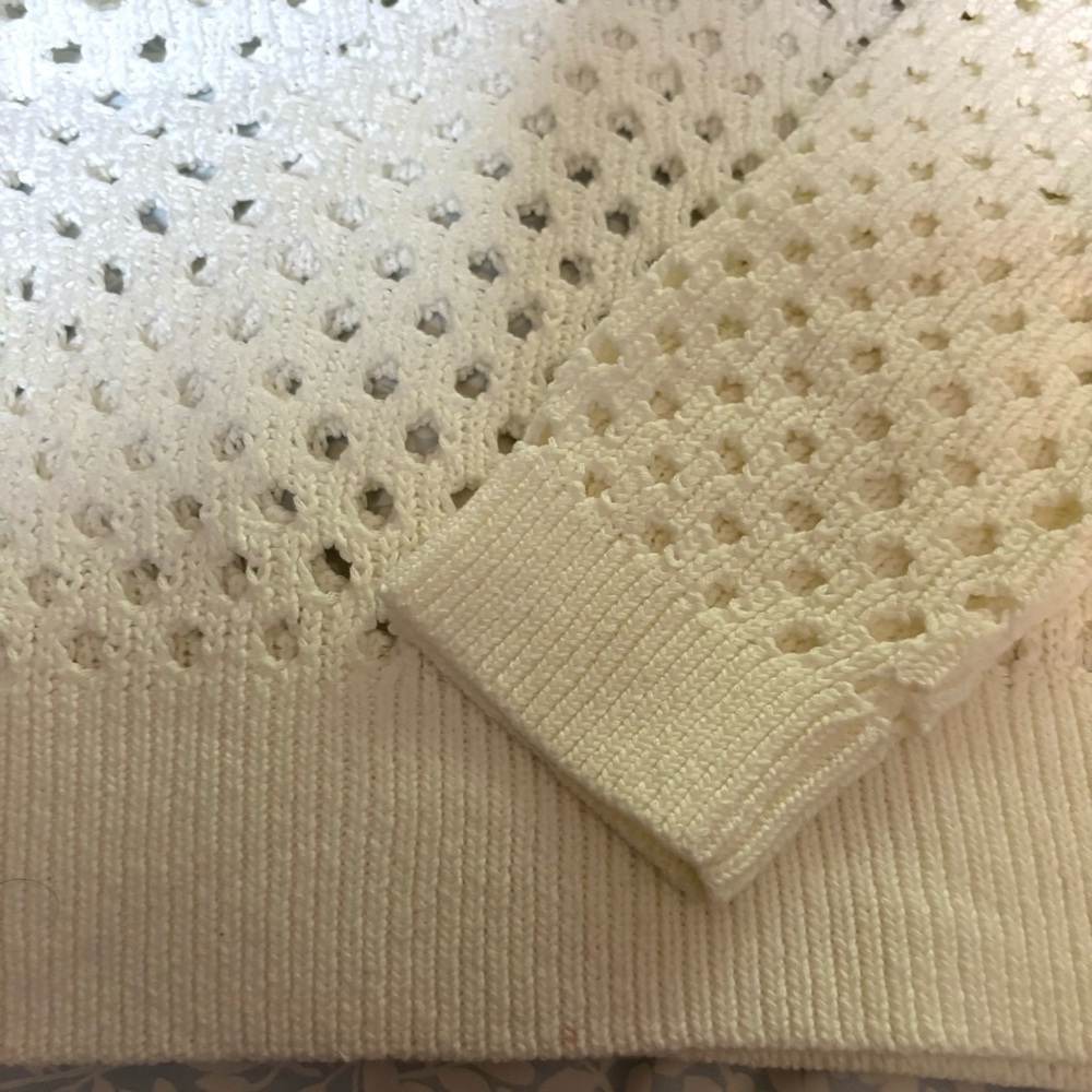 Oliver. O Knit Polo Pointelle Sweater Size Medium NWT - Picture 6 of 7
